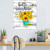 Autravelco Hello Sunshine Sunflower for Dad Wood Sign Plaque Inspirational Laundry Room Decor Wooden Plaque Sign Decorative Wood Sign for Kitchen Offices 16x20 Inch