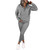 Nimsruc Two Piece Outfits For Women Jogging Suits Casual Sweatsuits Jogger Tracksuits Long Sleeve Hoodie Matching Sets Gray L