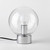 Urban Shop Bulb Orb Lamp, Silver