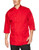 Chef Works Men's Morocco Chef Coat, Red, X-SMALL