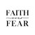 Faith Over Fear Wall Sticker Funny Mirrors Wall Decals Vinyl Wall Art Murals Quotes for Nursery Kitchen Dorm Home Wall Decor 28in