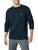 Chaps Men's Sweater - Heavyweight Classic Fit Cotton Crewneck Pullover Sweater for Men (S-2XL), Size Large, Navy