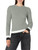 Tommy Hilfiger Women's Everyday Crewneck Cable Sweater, Medium Heather Grey Multi