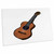 3dRose Acoustic Guitar Graphic Simple Brown - Desk Pad Place Mats (dpd-175839-1)