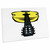 3dRose Acoustic Guitar Head on Yellow - Desk Pad Place Mats (dpd-175858-1)