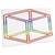 3dRose Escher s Impossible Cube Glowing on White Background - Desk Pad Place Mats (dpd-24271-1)