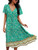 TEMOFON Women's Dress Summer Bohemian Floral Printed Short Sleeve V-Neck Beach Party Casual Maxi Dresses Green XL