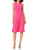 Tommy Hilfiger Women's Collared Twisted Waist Midi Dress, Hibiscus, 8