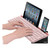 Bluetooth Wireless Keyboard,Bluetooth Keyboard for Ipad Wireless Keyboard with Phone Holder and Mouse Pad,Tablet Keyboard USB Keyboard for Smatphone,Tablets,PC, Computer, Laptop, Mac(Pink)