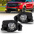 TENTIONAUTO Fog Lights Lamps Assembly For 2013 2014 2015 Ford Explorer With H11 12V 55W Halogen Bulbs Switch And Wiring Kit(Clear Lens)