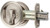 Citiloc Round Bed / Bath Privacy Pocket Door Latch Satin Nickel
