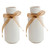 DECHOUS 2pcs Ceramic vase Pottery vase Desktop Flower Vase Decorative Centerpiece Vase Plant Decorations Office Decor Ceramic Flower pots Ceramic Flower Vase Simple Vase White Flower Vase