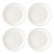 Lenox White Profile Porcelain 4-Piece Dinner Plate Set, 6.75 LB