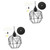 Cabilock 2 Sets Wrought Iron Chandelier Metal Wire Pendant Light Chandeliers Metal Wire Cage Lamp Guard Decorative Iron Chandelier Light Fixture Lamp Cage Guard Retro Decor Ceiling Hanging
