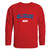 W Republic Hill College Rebels Rebels Mom Crewneck Pullover Sweatshirt Sweater - Red, Small