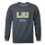 W Republic LIU Long Island University Post Pioneers Dad Fleece Crewneck Pullover Sweatshirt Heather Charcoal XX-Large
