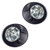 Driving Fog Lights Lamps Replacement for Chevy Camaro 2010 2011 2012 2013 with Halogen Bulbs & Black Bezel (Clear Lens)