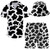 ifamawlea Men'S 2 Piece Tracksuit Cows Hawaiian Shirt Shorts Button Down Shirt And Shorts Sets With Bucket Hats Large