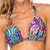 Luli Fama Women's Pachanga D Cup Triangle Halter Top, Multi, DD Cup