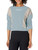 Calvin Klein Performance Women's Long Sleeve Colorblock Crew Neck Crop Pullover, Aquatic, M