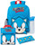 Sonic The Hedgehog Boys Backpack Set | Blue Sonic Design | Comes with Pencil Case and Water Bottle