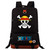 Noyiban One Piece Anime Backpack Large Capacity Shoulder Backpack for Outdoor Travel