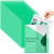 Seajan 100 Pcs Poly Translucent Slash File Jacket Binder Organizer Pockets 3 Hole Punch Binder Folders 3 Ring Binder Plastic Sleeves for Paper Document (Green)