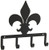 7.75 Inch Fleur de lis Key Holder