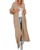 Women Oversized Open Front Long Sleeve Cardigans Fall Slouchy Knit Duster Cardigans Sweaters Coats Camel, S