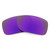 Revant Replacement Lenses Compatible With Oakley Crankcase, Polarized, Plasma Purple MirrorShield
