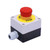 HEPUP 22mm 2 NC Red Sign Mushroom Emergency Stop Push Button Switch Station 10A 600V Stop Switch Box