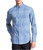 Calvin Klein Mens Infinite Non-Iron Button Up Shirt, Blue, Small