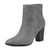 DREAM PAIRS Women's Grey Suede Chunky Block Heel Ankle Booties Size 10 B(M) US Anita