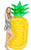 Jasonwell Giant 76" Pineapple Pool Party Float Raft Summer Beach Swimming Pool Inflatable Floatie Lounge Pool Loungers Decorations Toys for Adults & Kids