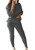 Molisry Women Sweater 2 Piece Outfit Solid Long Sleeve Pullover Top + Long Pants Set Autumn Wear
