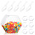 6 Pcs Hexagon Plastic Candy Jar with 6 Candy Scoops 73 oz Plastic Cookie Jars with Airtight Lids Clear Candy Containers for Laundry Detergent Kitchen Buffet Snack Food Countertop Display Party Bar