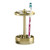 nu steel Jewel Toothbrush Holder, Striped, Gold