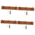 Cabilock 4 Sets Retro Coat Hook Key Coat Hook hat Hanger Rack Transparent Row Hook Rail Wall Hook Wall Hangers Bag Wall Coat Hooks Wall Coat Rack Punch Hole Key Holder Bamboo