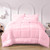 Newspin Twin Bed in a Bag Bedding Set - 5 Pieces Light Pink All Season Comforter Set, Ultra Soft Bedding Comforter Set with Comforter, Flat Sheet, Fitted Sheet, Pillowcases & Shams