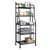 Forthcan Shelving Unit Bakers Rack Metal Storage Shelves Laundry Shelf Organizer Standing Shelf Units for Laundry Kitchen Bathroom Pantry Closet Indoor and Outdoor (5 Tier, Black)
