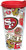 Tervis 1248323 NFL San Francisco 49ers All Over Tumbler with Wrap and Red Lid 24oz, Clear