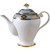 YBK Tech Bone China Teapot, 34oz Ceramic Coffee Pot, Baroque Art Feeling Patterns