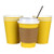 100 Pack - 12 Oz Disposable Hot Paper Coffee Cups, Lids, Sleeves, Stirring Straws To Go