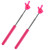 Yolev 2Pcs Telescopic Teachers Pointer Mini Hand Pointer Stick Retractable Finger Pointer Extendable Whiteboard Pointer Stick for Teacher Classroom Aids