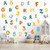 Alphabet Wall Decals, Cartoon Animal Kids Wall Decals, Peel and Stick Removable ABC Wall Stickers Bedroom Living Room for Kids Playroom Mural Art Sticker (DIY Numer-2)
