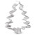 KENIAO Christmas Tree Cookie Cutter, 4.3", Stainless Steel