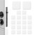 20 Pcs Silicone Door Bumper, Door Stoppers Wall Protectors from Door Knobs, Self Adhesive Door Knob Guards, Door Handle Bumper Wall Shield, Crash Pad Door Stoppers for Wall Home Office - White