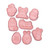 Easter Cookie Cutters Set, Bunny Cookie Cutters Easter Cutters for Baking, Easter Cookie Stamps Plastic Easter Egg Bunny Biscuit Fondant Stamps Baking Embossing Molds 8PCS
