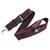 Alomejor Remote Controller Lanyard, Warning Slogan Comfortable Wear Remote Controller Neck Strap Nylon Anti Falling Firm Connection for RC Drones (Red)