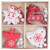 12pcs Christmas Decoration, Tree Hanging Pendant Home Party Christmas Small Ornament with a Hole Design for Friends Children
